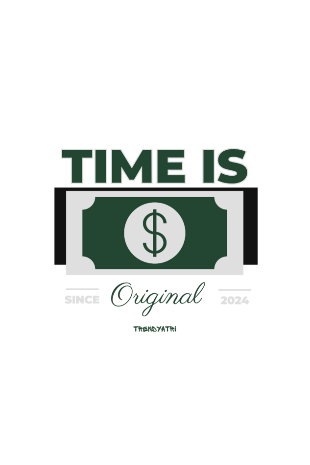 MEN'S STYLISH TIME IS MONEY HOODIE