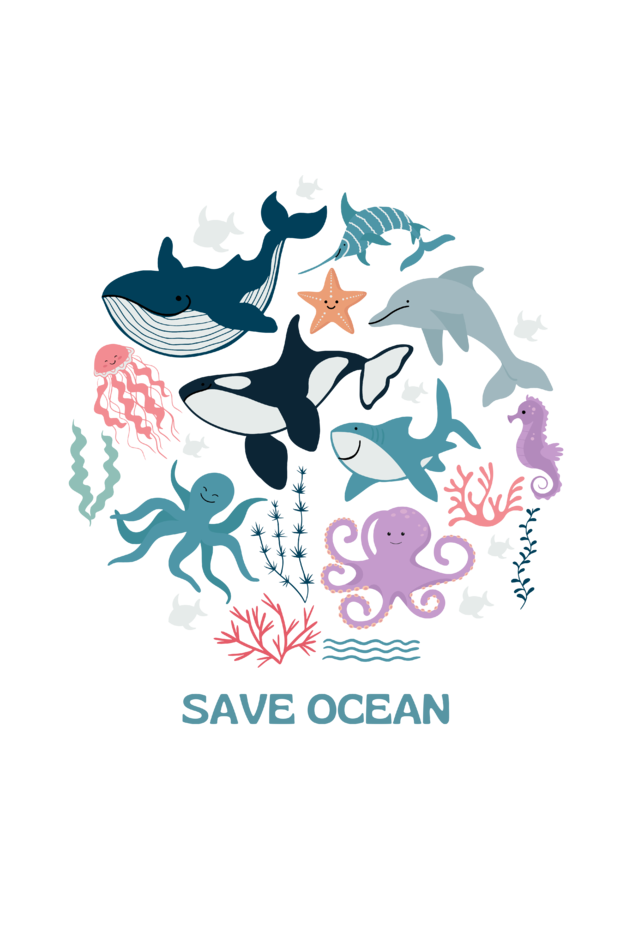 SAVE THE OCEAN TOTE BAG