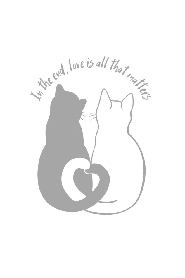 CUTE CAT IN LOVE CANVAS TOTE BAG, BAG FOR COLLEGE, OFFICE AND TRAVEL.