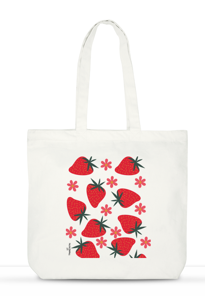 LARGE TOTE BAG STRAWBERRY DESIGN TRENDYATRI