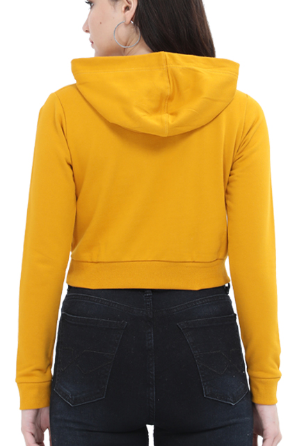 POSITIVE THOUGHT CROP HOODIE