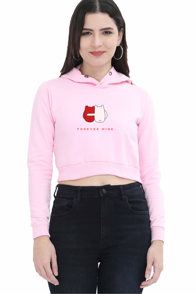Forever Mine Crop hoodie for women