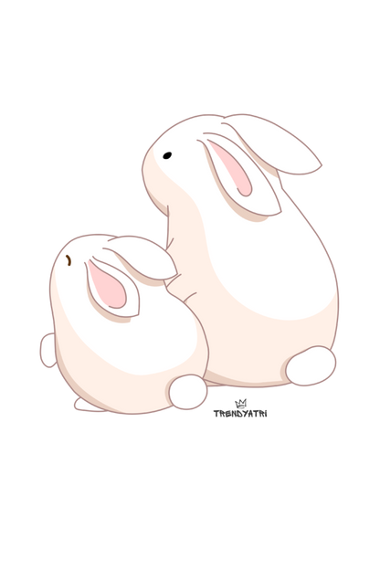 CUTE RABBIT TOTE BAG