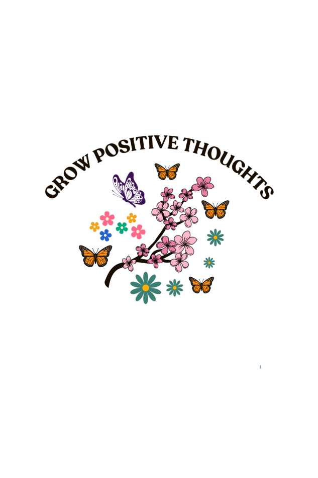 POSITIVE THOUGHT CROP HOODIE