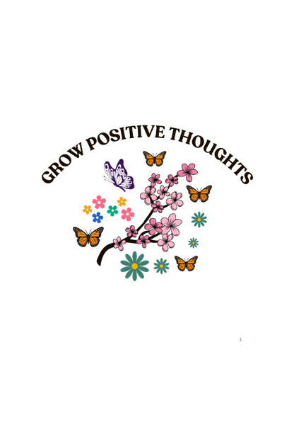 POSITIVE THOUGHT CROP HOODIE