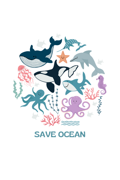 SAVE THE OCEAN TOTE BAG