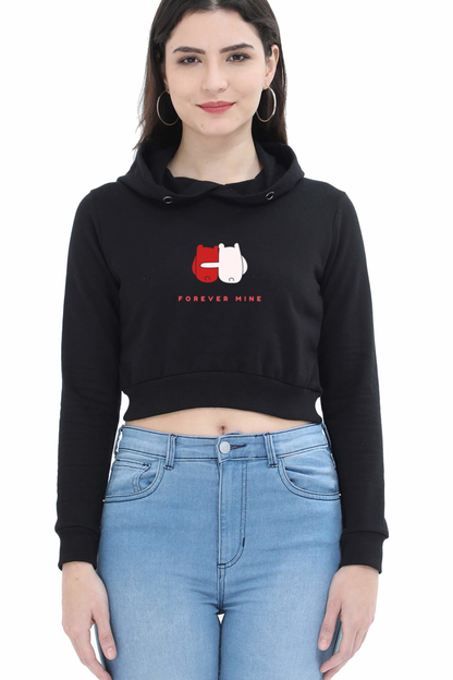 Forever Mine Crop hoodie for women