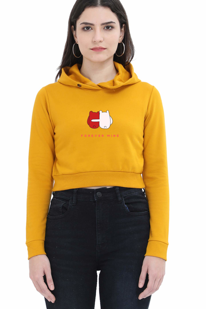 Forever Mine Crop hoodie for women