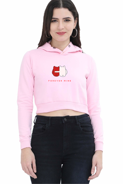 Forever Mine Crop hoodie for women