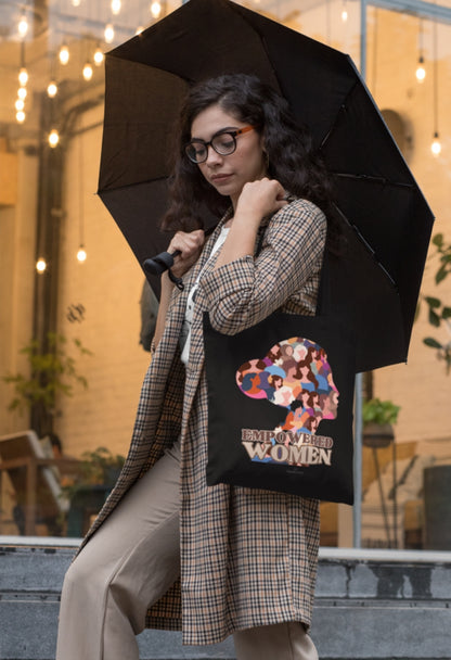 CANVAS TOTE BAG FOR WOMEN WITH ZIP, COLLEGE GIRL BAG,100% ORGANIC BAG FOR SHOPPING, TRAVEL AND WORK!
