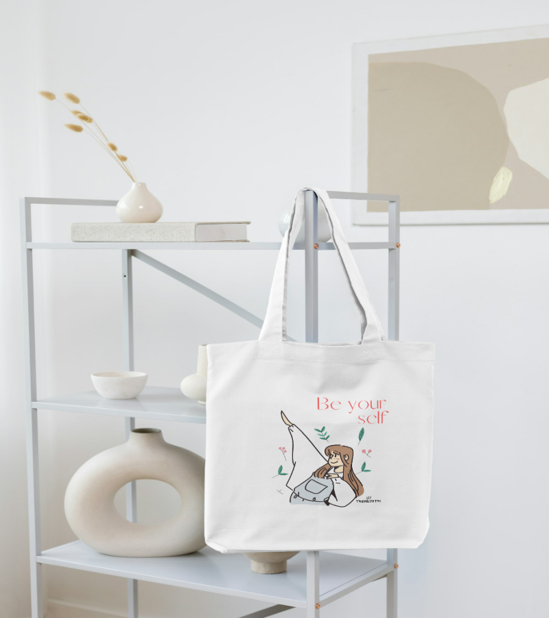Eco-Friendly Tote Bag – Stylish, Long Handle, Double Stitched