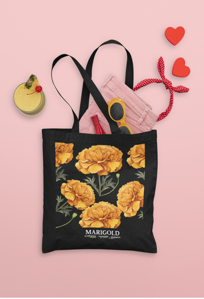 MARIGOLD TOTE BAG, CANVAS TOTE BAG FOR MULTIPURPOSE USE