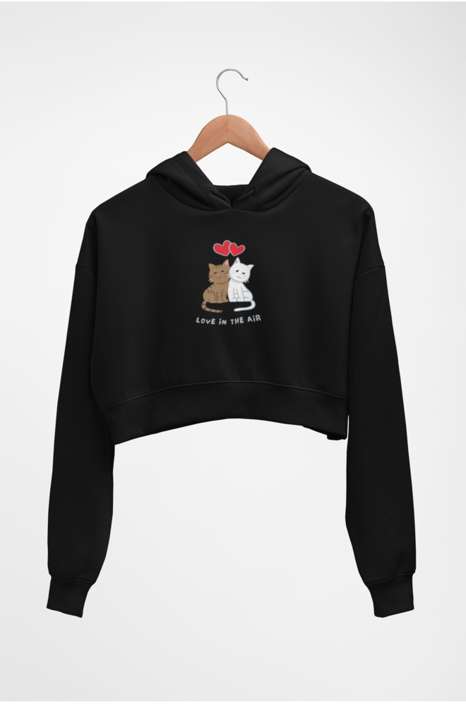LOVE IN THE AIR CROP HOODIE