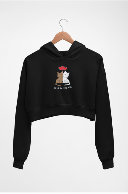 LOVE IN THE AIR CROP HOODIE