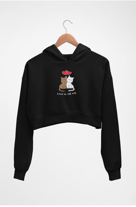 LOVE IN THE AIR CROP HOODIE
